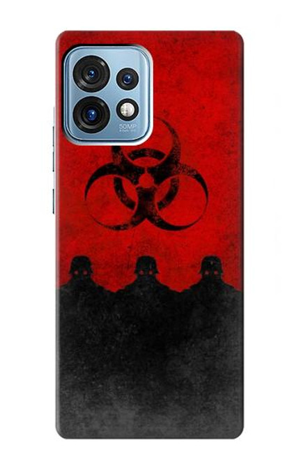 S2917 Biohazards Virus Red Alert Case For Motorola Edge+ (2023), X40, X40 Pro, Edge 40 Pro