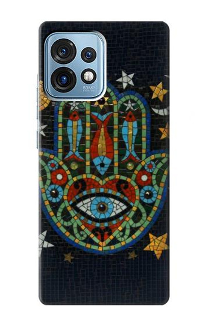 S3175 Hamsa Hand Mosaics Case For Motorola Edge+ (2023), X40, X40 Pro, Edge 40 Pro