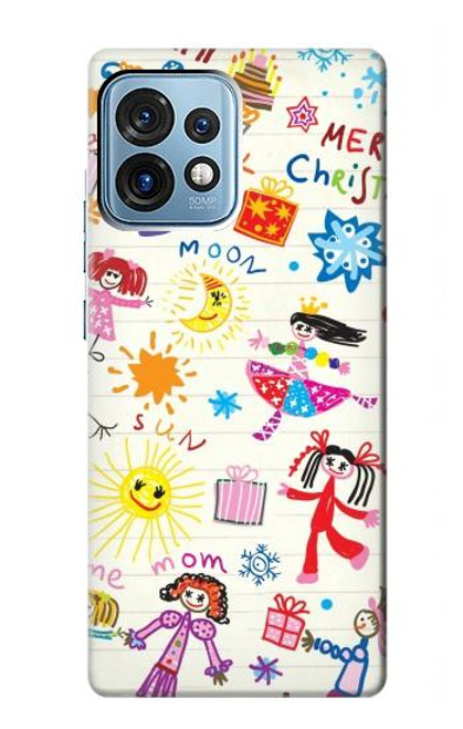 S3280 Kids Drawing Case For Motorola Edge+ (2023), X40, X40 Pro, Edge 40 Pro