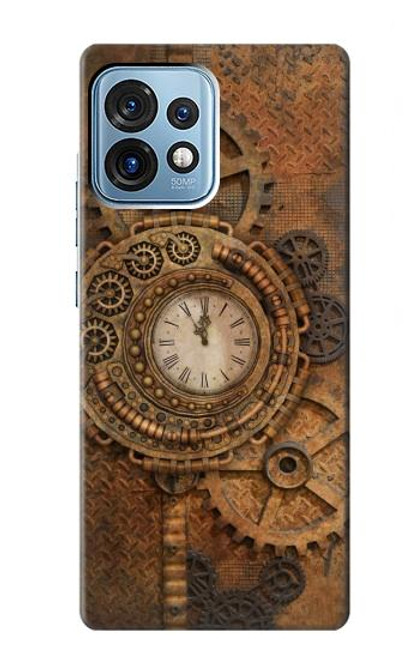 S3401 Clock Gear Steampunk Case For Motorola Edge+ (2023), X40, X40 Pro, Edge 40 Pro