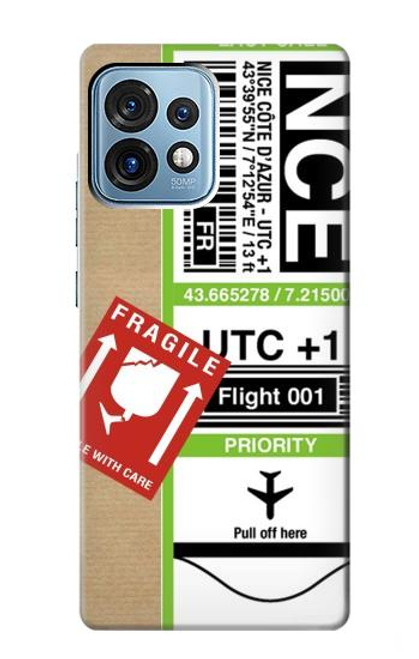 S3543 Luggage Tag Art Case For Motorola Edge+ (2023), X40, X40 Pro, Edge 40 Pro