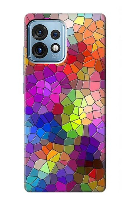 S3677 Colorful Brick Mosaics Case For Motorola Edge+ (2023), X40, X40 Pro, Edge 40 Pro