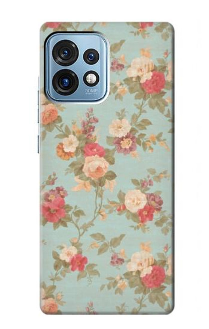 S3910 Vintage Rose Case For Motorola Edge+ (2023), X40, X40 Pro, Edge 40 Pro