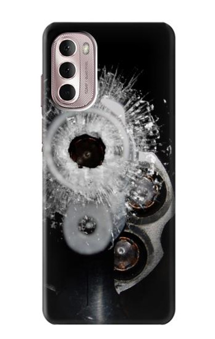 S2387 Gun Bullet Hole Glass Case For Motorola Moto G Stylus 4G (2022)