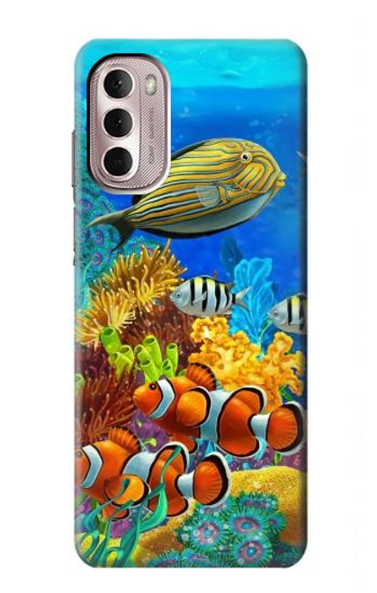 S2568 Sea Seabed Fish Corals Underwater Ocean Case For Motorola Moto G Stylus 4G (2022)