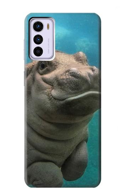 S3871 Cute Baby Hippo Hippopotamus Case For Motorola Moto G42