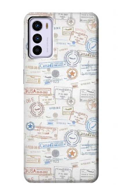 S3903 Travel Stamps Case For Motorola Moto G42