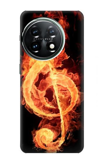 S0493 Music Note Burn Case For OnePlus 11