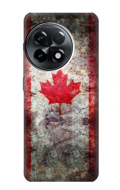 S2490 Canada Maple Leaf Flag Texture Case For OnePlus 11R