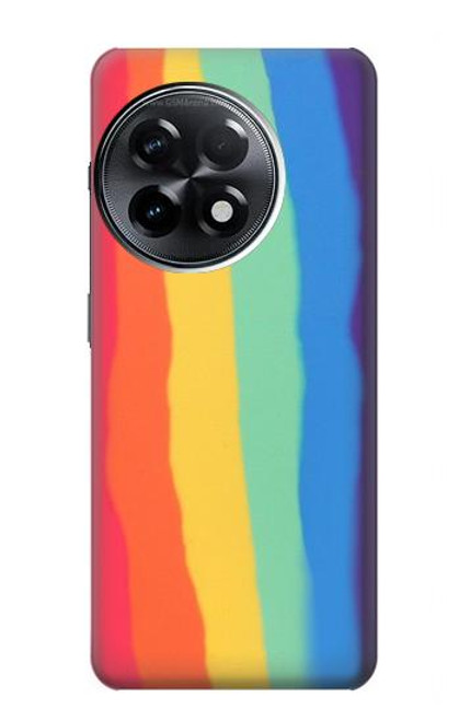 S3799 Cute Vertical Watercolor Rainbow Case For OnePlus 11R