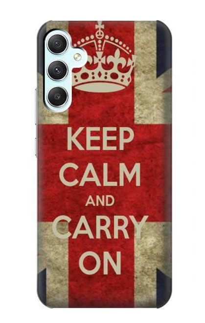 S0674 Keep Calm and Carry On Case For Samsung Galaxy A34 5G
