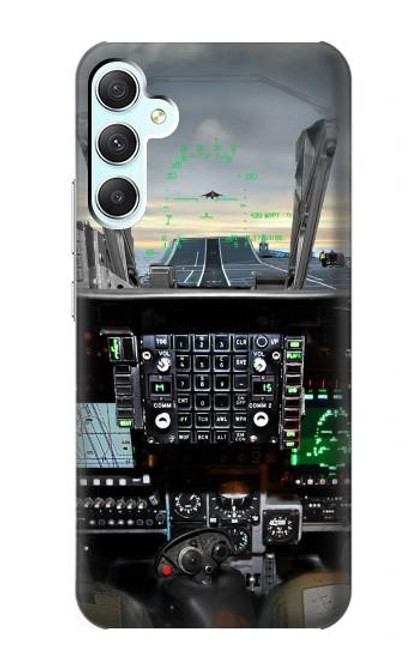 S2435 Fighter Jet Aircraft Cockpit Case For Samsung Galaxy A34 5G