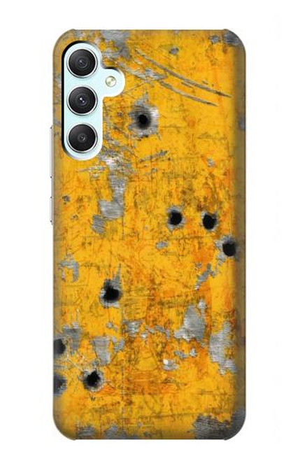 S3528 Bullet Rusting Yellow Metal Case For Samsung Galaxy A34 5G