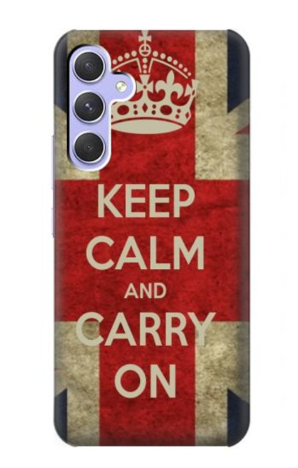 S0674 Keep Calm and Carry On Case For Samsung Galaxy A54 5G