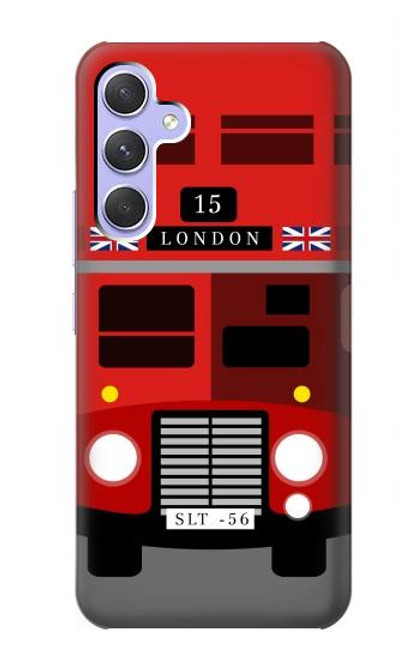 S2058 England British Double Decker Bus Case For Samsung Galaxy A54 5G