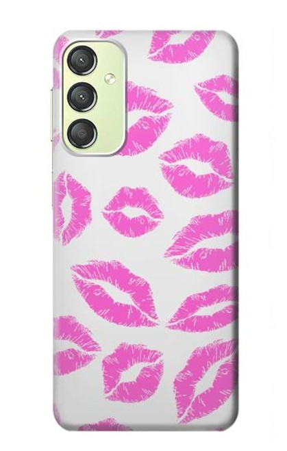S2214 Pink Lips Kisses Case For Samsung Galaxy A24 4G
