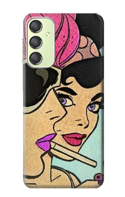 S3171 Girls Pop Art Case For Samsung Galaxy A24 4G