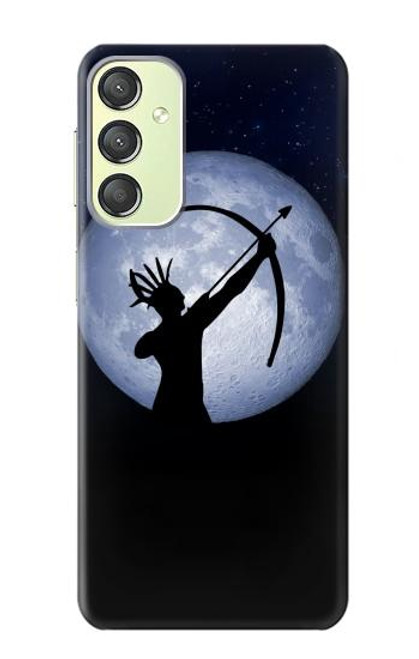 S3489 Indian Hunter Moon Case For Samsung Galaxy A24 4G