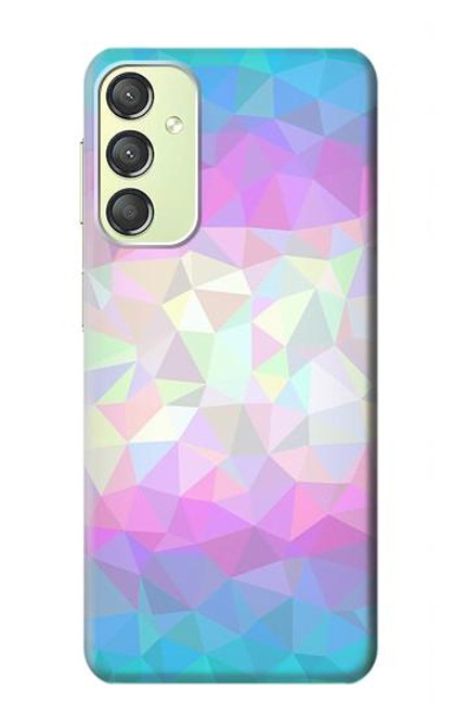 S3747 Trans Flag Polygon Case For Samsung Galaxy A24 4G