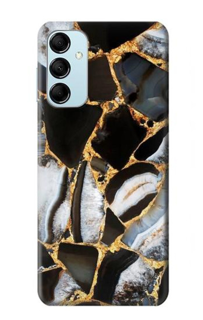 S3419 Gold Marble Graphic Print Case For Samsung Galaxy M14
