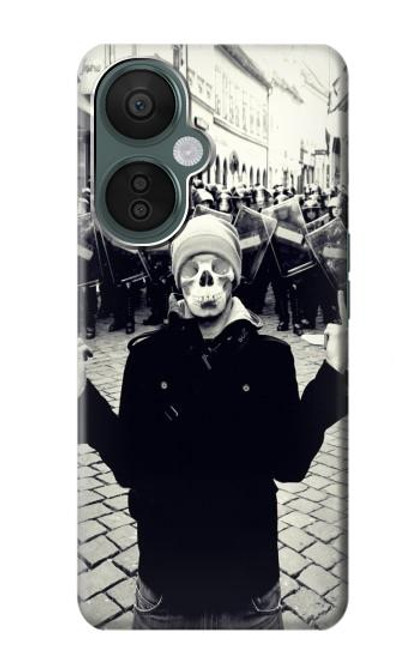 S1108 Skull Mask Man Protester Case For OnePlus Nord CE 3 Lite, Nord N30 5G