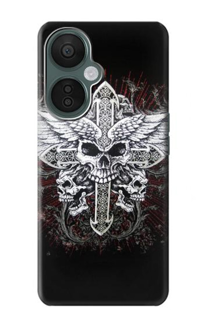 S1434 Skull Wing Tattoo Biker Case For OnePlus Nord CE 3 Lite, Nord N30 5G
