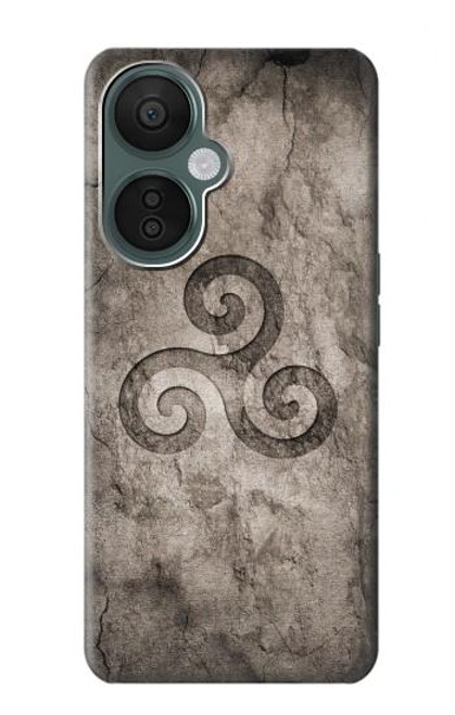 S2892 Triskele Symbol Stone Texture Case For OnePlus Nord CE 3 Lite, Nord N30 5G