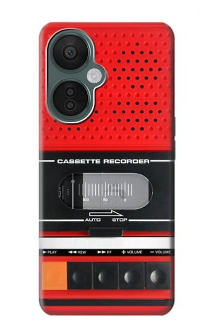 S3204 Red Cassette Recorder Graphic Case For OnePlus Nord CE 3 Lite, Nord N30 5G