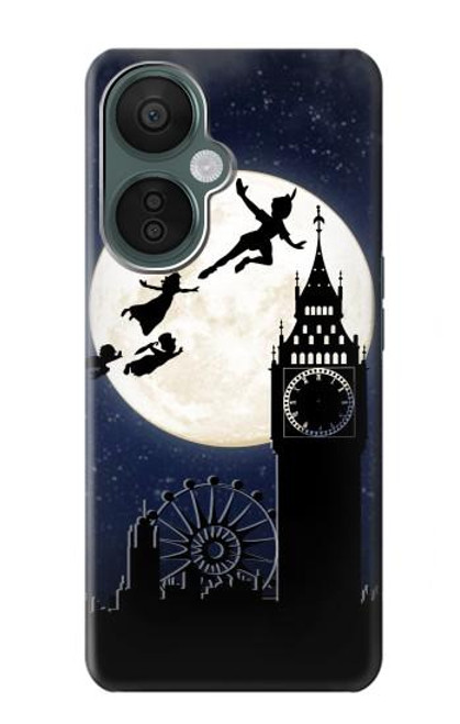 S3249 Peter Pan Fly Full Moon Night Case For OnePlus Nord CE 3 Lite, Nord N30 5G