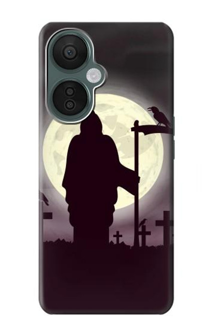 S3262 Grim Reaper Night Moon Cemetery Case For OnePlus Nord CE 3 Lite, Nord N30 5G
