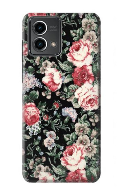 S2727 Vintage Rose Pattern Case For Motorola Moto G Stylus 5G (2023)