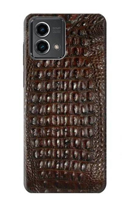 S2850 Brown Skin Alligator Graphic Printed Case For Motorola Moto G Stylus 5G (2023)