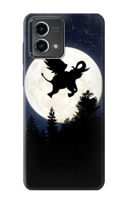 S3323 Flying Elephant Full Moon Night Case For Motorola Moto G Stylus 5G (2023)