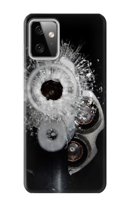 S2387 Gun Bullet Hole Glass Case For Motorola Moto G Power (2023) 5G