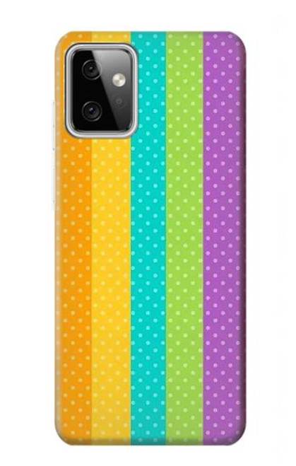 S3678 Colorful Rainbow Vertical Case For Motorola Moto G Power (2023) 5G