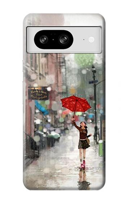 S0108 Girl in The Rain Case For Google Pixel 8