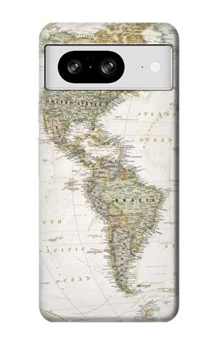 S0604 World Map Case For Google Pixel 8