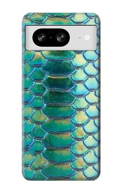 S3414 Green Snake Scale Graphic Print Case For Google Pixel 8