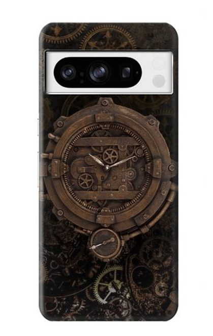 S3902 Steampunk Clock Gear Case For Google Pixel 8 pro