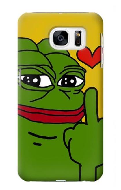 S3945 Pepe Love Middle Finger Case For Samsung Galaxy S7