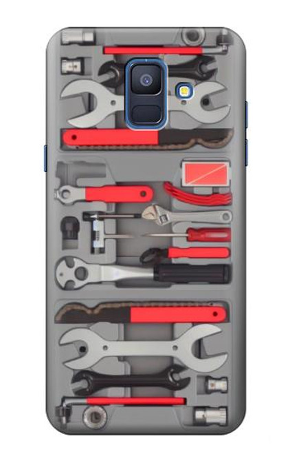 S3921 Bike Repair Tool Graphic Paint Case For Samsung Galaxy A6 (2018)