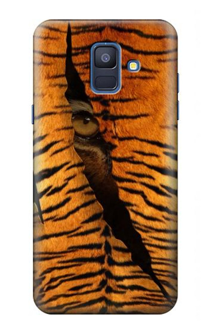 S3951 Tiger Eye Tear Marks Case For Samsung Galaxy A6 (2018)