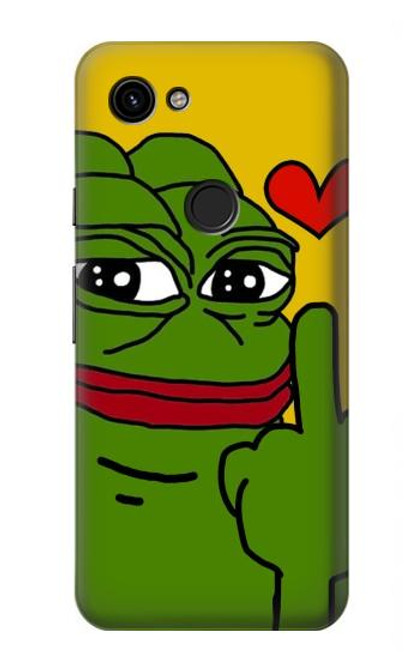 S3945 Pepe Love Middle Finger Case For Google Pixel 3a