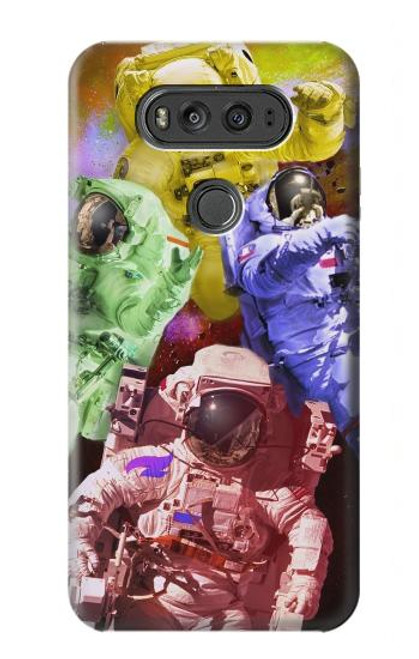 S3914 Colorful Nebula Astronaut Suit Galaxy Case For LG V20