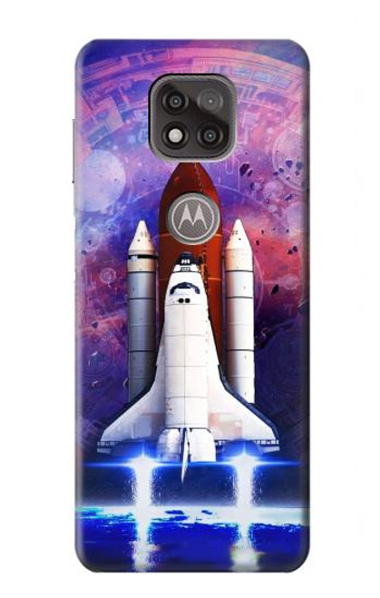 S3913 Colorful Nebula Space Shuttle Case For Motorola Moto G Power (2021)