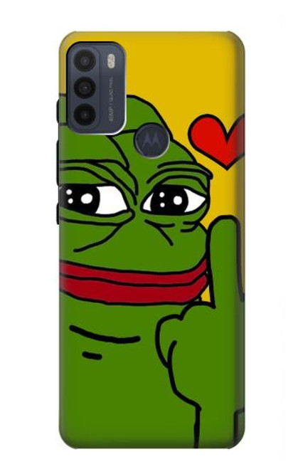 S3945 Pepe Love Middle Finger Case For Motorola Moto G50