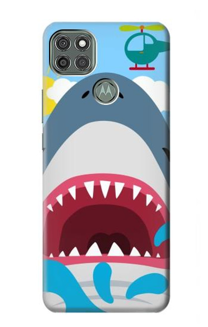 S3947 Shark Helicopter Cartoon Case For Motorola Moto G9 Power