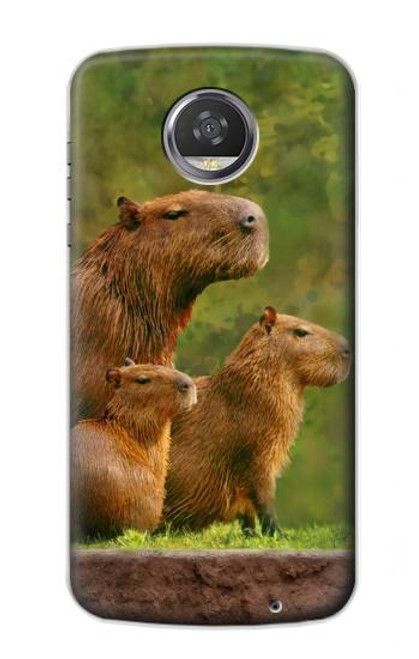 S3917 Capybara Family Giant Guinea Pig Case For Motorola Moto Z2 Play, Z2 Force