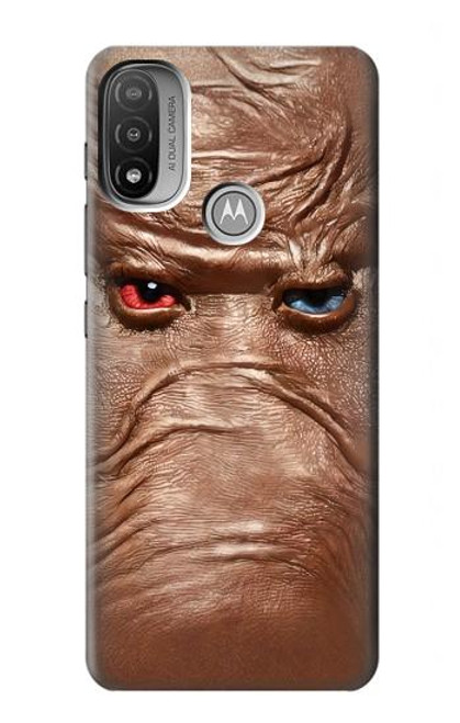 S3940 Leather Mad Face Graphic Paint Case For Motorola Moto E20,E30,E40