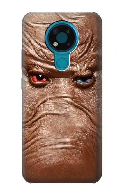 S3940 Leather Mad Face Graphic Paint Case For Nokia 3.4